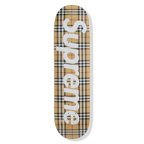 burberry x supreme deck|supreme x burberry release date.